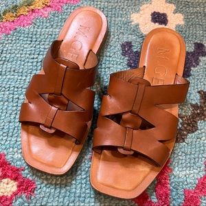 M. Gemi The M Sandal in brown leather
